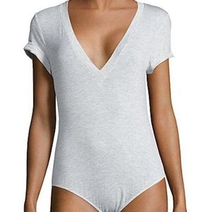 Free People V Neck Bodysuit